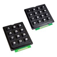 3 * 4 4 * 4 Matrix Switch คีย์บอร์ด Keypad Array Module ใช้ Key PIC AVR Stamp Sml 4x4 3x4 สวิตช์ปุ่มพลาสติกสําหรับ Arduino Controller