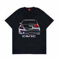 Gilan T-Shirt Honda Civic Es 2 Font Rear T-Shirt Automotive