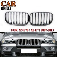 X5 X6 Grill Front Chrome Bumper Kidney Grille for -BMW X5 E70 X6 E71 2007-2013 51137157687 51137157688