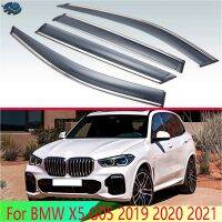 การปรับแต่ง 2023ยอดนิยมสำหรับ BMW G05 X5 2019 2020 2021พลาสติกที่บังแดดด้านนอกที่บังช่องอากาศหน้าต่างกันน้ำฝนหักเห4ชิ้น