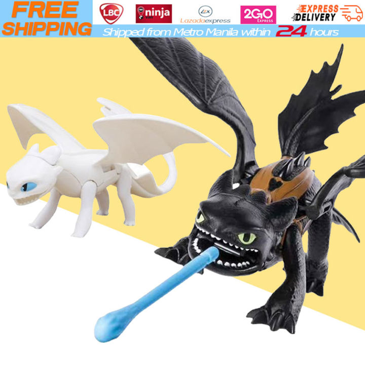 【Local Warehouse】【 White /Black】Train Your Dragon 3 Night Light Fury ...