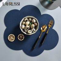 【CC】▤✿  LAYRUSSI Table Resistant Placemats Kids Double-Sided Color Leather Coaster Dining Food