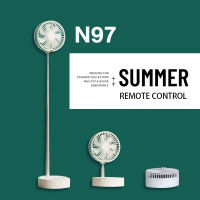 N97 พัดลมตั้งโต๊ะ USB rechargeable outdoor telescopic folding fan portable mini