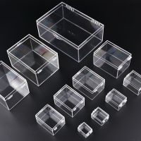 Many Sizes Transparent Plastic Storage Box Rectangular Collection Display Box Jewelry Storage Boxes Home Desktop Decoration