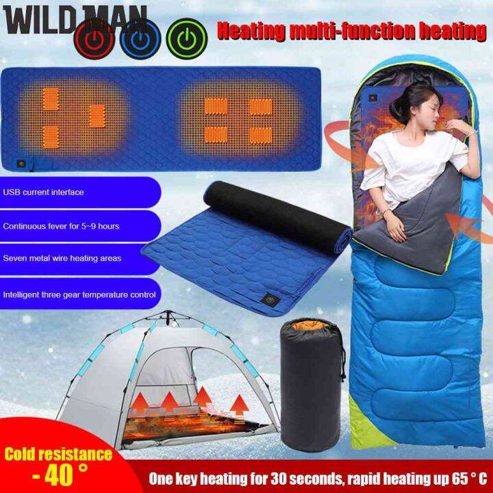 USB Powered Electric Heating Pad Mat Outdoor Camping Sleeping Mat Winter  Thermal Insulation Cold Resistant Sleeping Bag Mattress | Lazada