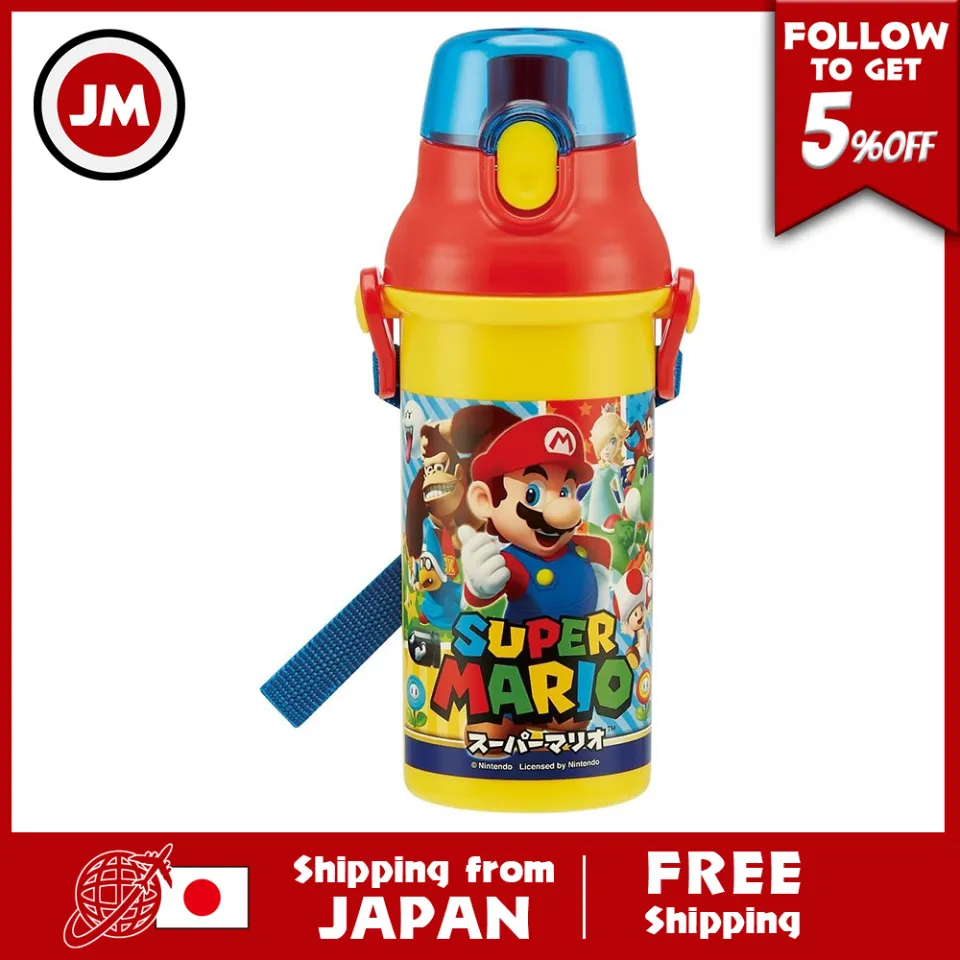 Skater Direct Drinking Plastic Watter Bottle Super Mario 23 - Plaza Japan
