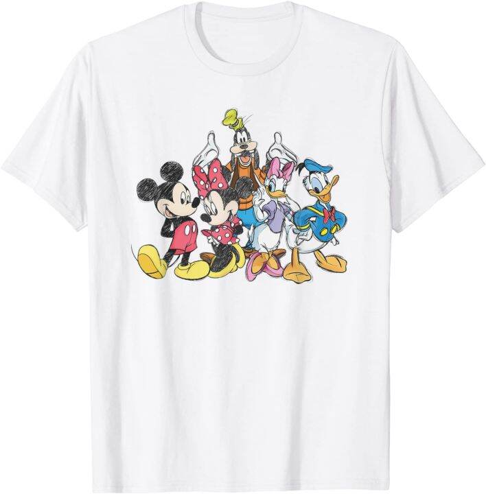 Disneys Mickeys Mouse and Friends T-shirt for Men and Women Adults Tee ...