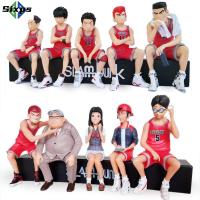 SIXPS ของเล่น5ชิ้น/เซ็ตการ์ตูนเครื่องประดับตัวละคร Rukawa SLAM DUNK ตุ๊กตาขยับแขนขาได้ Hiasan Mobil ซากุรากิฮานามิจิ