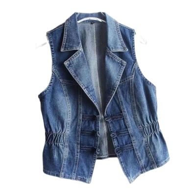 【HOT】❐✻ Jeans Jacket Sleeveless Coats Short Coat Causal Gilet Denim Fashion Waistcoat 5XL