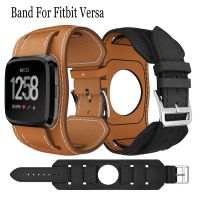 ✆ Genuine Leather Quick Release Wristband For Fitbit Versa Smart Elegant Sport Watch Band Replacement Bracelet Strap Accessories