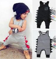 Cotton Newborn Baby Boy Sleeveless 3D Wing Romper Sleeveless Jumpsuit Playsuit Outfit Clothes 0-24M