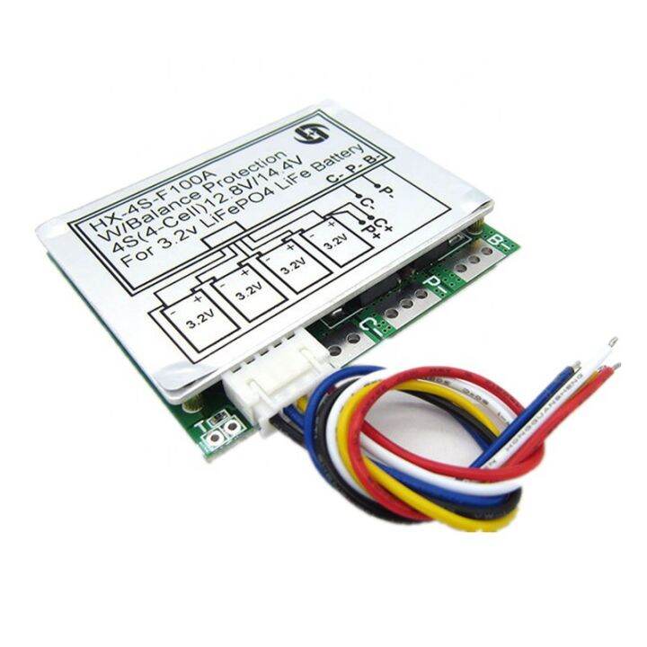 สินค้าใหม่-บอร์ดป้องกันแบตเตอรี่-protection-board-bms-balance-lifepo4-4s-12-8v-100a-ลด-50