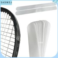 SADWSJ 2PCS ของขวัญสำหรับเด็ก โปร่งใสโปร่งใส ป้องกันการชนกัน ป้องกันรอยขีดข่วนป้องกัน สติกเกอร์หัวไม้เทนนิส ลดแรงกระแทกและแรงเสียดทาน เทปป้องกันกรอบ