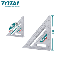 TOTAL ฉากวัดองศา/ฉากวัดมุม ขนาด 7 นิ้ว รุ่น TMT61201 มี ขนาด 18 ซม. รุ่น TMT61212 ( Angle Square )