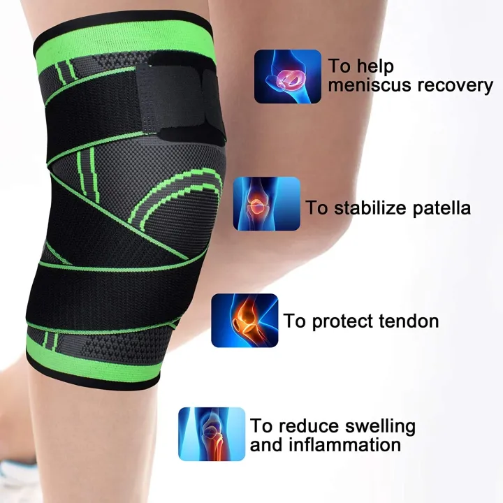 NEENCA Knee Brace Compression Sleeve Knee Support for Joint Pain and Arthritis Relief Meniscus Tear Basketball Running Working Out