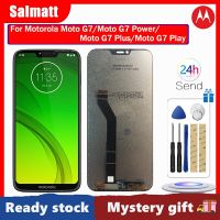 Salmath หน้าจอ LCD IPS ของแท้สำหรับ Motorola Moto G7 XT1962 /Moto G7 XT1955ไฟฟ้า /Moto G7 Plus XT1965 /Moto G7 XT1952เล่นจอแสดงผล LCD แบบสัมผัสหน้าจอชุดประกอบดิจิไทเซอร์สำหรับ Motorola Moto G7 G7 G7เพาเวอร์พลัสหน้าจอเล่น G7