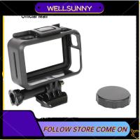 Wellsunny เคสกล้องแอคชั่นแคมเมราปกป้องกรงที่แข็งแรงฝาครอบเลนส์สำหรับ DJI Osmo เคสที่จับกล้องรูปตัวยูกีฬาแอคชั่น