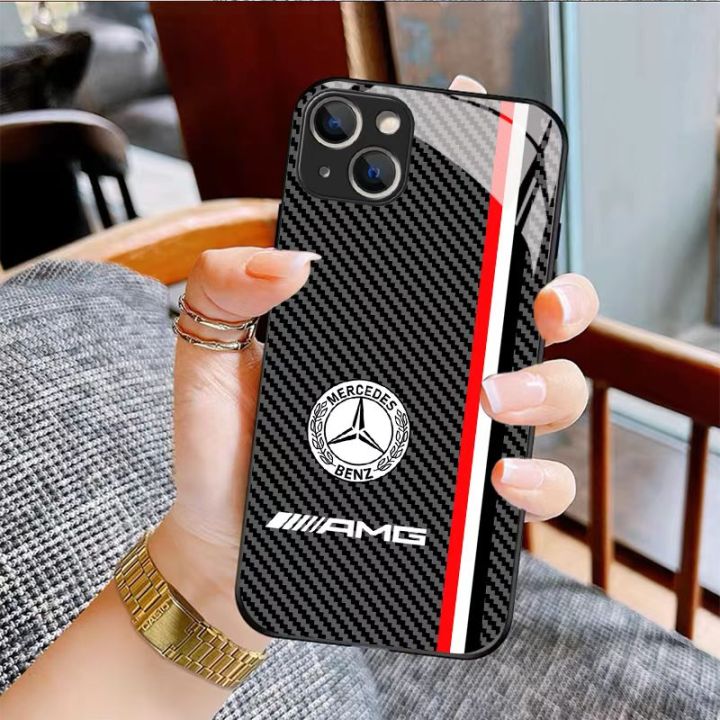 เคสสำหรับไอโฟนโทรศัพท์กันกระแทก-mercedes-benz-14-pro-plus-pro-max-13-12-11-กระจกป้องกัน