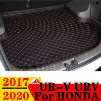 รถ Trunk Mat สำหรับ HONDA UR-V URV 17-20ทุกสภาพอากาศ XPE สูงด้านหลัง Cargo Cover พรม Liner AUTO Tail อะไหล่ Boot กระเป๋าเดินทาง Pad