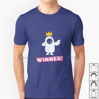 Winner! T Shirt Fall Guy Videogame Battle Royale Winner Crown Creative Trending Vintage Cool Gift Euro Us Size Big 【Size S-4XL-5XL-6XL】