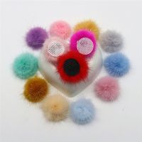 【CC】☃►  10pcs 2.5-3 Cm Fluffy and Soft Color Pom-poms Buckle Clothing Accessories Pendant