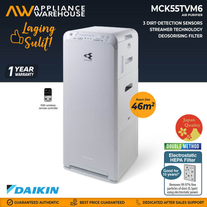 Daikin MCK55TVM6 Air Purifier + Humidifier w/ Streamer Technology I