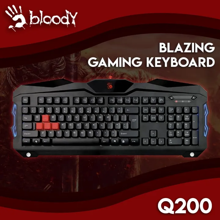 A4Tech Bloody Q200 / Bloody B120-Turbo illuminated Gaming Keyboard ...