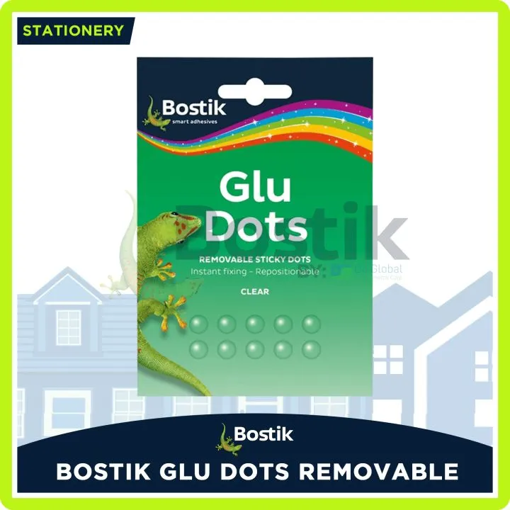 Bostik Glu Dots Removable Sticky Dots, Clear Dots, for Arts and Crafts