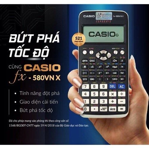 Giá máy tính Casio FX 580VN X vô cùng hấp dẫn, chỉ với một khoản đầu tư nhỏ, bạn đã có thể sở hữu một chiếc máy tính đa năng và chính xác để giúp bạn giải quyết các vấn đề tính toán hàng ngày.