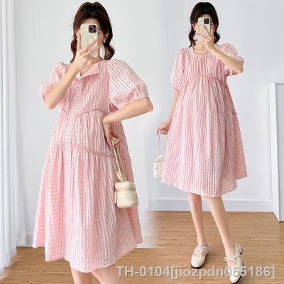 ♂❧☽ jiozpdn055186 Vestido de maternidade para as mulheres grávidas roupas soltas cintura alta moda doce linda verão nova chegada 314 2023