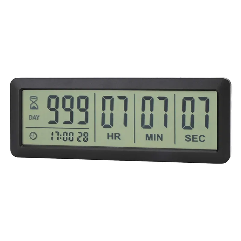 Digital 999 Days Countdown Clock Timer Magnetic Backing for Vacation  Retirement Wedding Lab Kitchen Project Meeting(White)