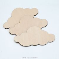 Wooden clouds for CraftsLaser Cut wood blank shape art project decor cloud weddinghome wood wall decor