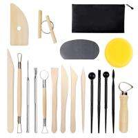 19Pcs Set Clay Ceramics Molding Tools Wood Knife Pottery Tool Practical