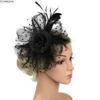 ผู้หญิงแฟชั่นคอสเพลย์อุปกรณ์เสริม HeadwearHair คลิป Feather งานแต่งงาน Casual Fascinator Great Gatsby Headband Pearl Charleston