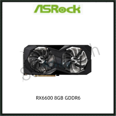 USED ASROCK RX6600 8GB GDDR6 RX 6600 Gaming Graphics Card GPU