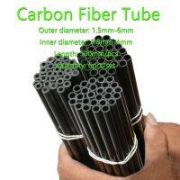 6PC Carbon Fiber Tube Hollow Rod 1.5mm 1.8 2 2.5 3 3.5 4 4.5 4.7 5 5.5 6mm for RC Plane DIY Quadcopter Arm Length 500mm Wires Leads Adapters