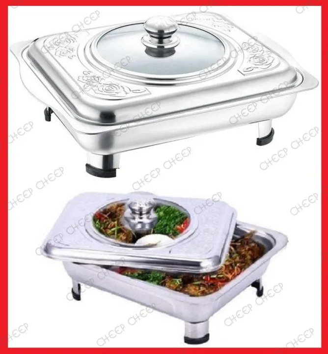 Deluxe Stainless Steel Chafing Dish, Chafer Food Warmer