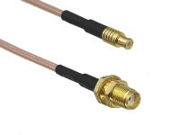 1Pcs RG316 SMA Female Jack Bulkhead to MCX Male Plug Connector RF Coaxial Jumper Pigtail Cable For Radio Antenna 4inch 10M