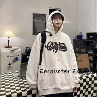 Encounter Fashion เสื้อสเวตเตอร์  เสื้อกันหนาวมีฮู้ด เสื้อกันหนาว เสื้อแขนยาวชาย เสื้อกันหนาว นุ่ม สไตล์มินิมอล น่ารัก เป็นตัวของตัวเอง MWY2392VZJ 38Z230922