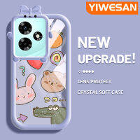 "YIWESAN เคสสำหรับ Infix 30 Pro ขายดี30i ร้อน20 Play Hot 20i Hot 9 Play เคสการ์ตูนน่ารักสีดำรูปแบบ Kulomi ใหม่อัพเกรดกันกระแทกแบบใสซิลิโคนนิ่มเคสมือถือสร้างสรรค์เคสป้องกันโปร่งใสลายกล้องถ่ายรูป"