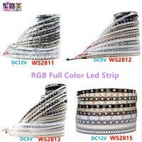 DC5V/12V WS2811 WS2812 WS2813 /2815 Pixels Led Strip 30/60/144Led Individually Addressable Dual-Signal Full Color Led Tape Light LED Strip Lighting