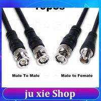 JuXie store 10x BNC Male to Male female Adapter dual head Cable 0.5M 1m 2m 3meter video Connector extension Pigtail Wire For tv CCTV Camera