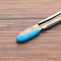 ：{—— 100Pcs Kitchen Knives Tip Cover  Point Gags Practical Jokes Protective Cover Extended  Plastic Knives Tips Clear Case
