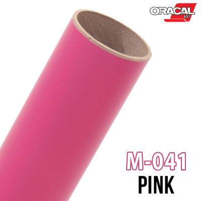 Oracal 651 M041 สติ๊กเกอร์ด้านสีชมพูเข้ม ติดรถยนต์ (กดเลือกขนาด)