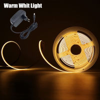 COB LED Strip Light Flexible String With DC 24V Adapter No Light Spot Night Lamp For Home Living Room Wall Background Lighting