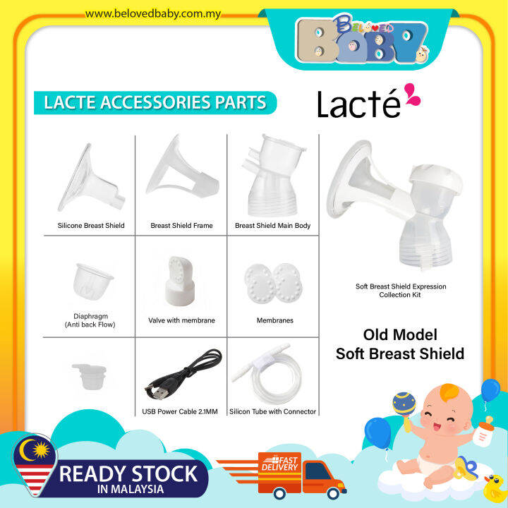 Lacte Breast Pump Old Model Accessories Parts ( Breast Shield, Frame