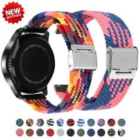 ertgga 20mm 22mm Band for Samsung Galaxy Watch 4 5 pro Active 2 Gear s3 braided solo loop Elastic bracelet correa Huawei GT/2/3 strap