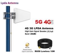 เสาอากาศ 5G 4G 3G 28dBi Signal Booster LTE full Band 690-3700MHz High gain LPDA Antenna + สาย 10 เมตร