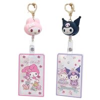 TRASTO อุปกรณ์การเรียนน่ารักๆ Cinnamoroll My Melody Kulomi โปร่งใสกระเป๋าใส่บัตรสมุดใส่บัตรประชาชนบัตรเครดิตปลอกใส่บัตรโดยสารรถประจำทางปลอกบัตร