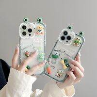 Sanrio Kero Kero Keropi,เคสมือถือกระเป๋าใส่บัตร14 13 12 11 Pro Max XR X XS MAX 8 7 Plus ฝาครอบป้องกันการตกแบบโปร่งใส